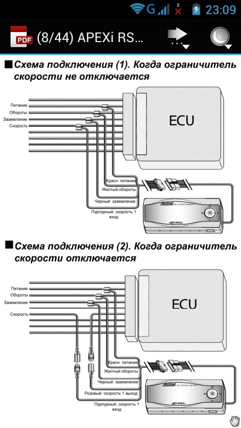 Avc r apexi схема подключения