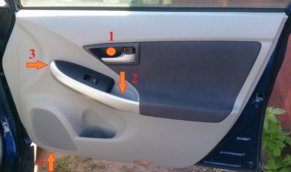 Как снять обшивку двери приус альфа ШВИ - 1 - Двери - Toyota Prius (30), 1,8 л, 2009 года автозвук DRIVE2