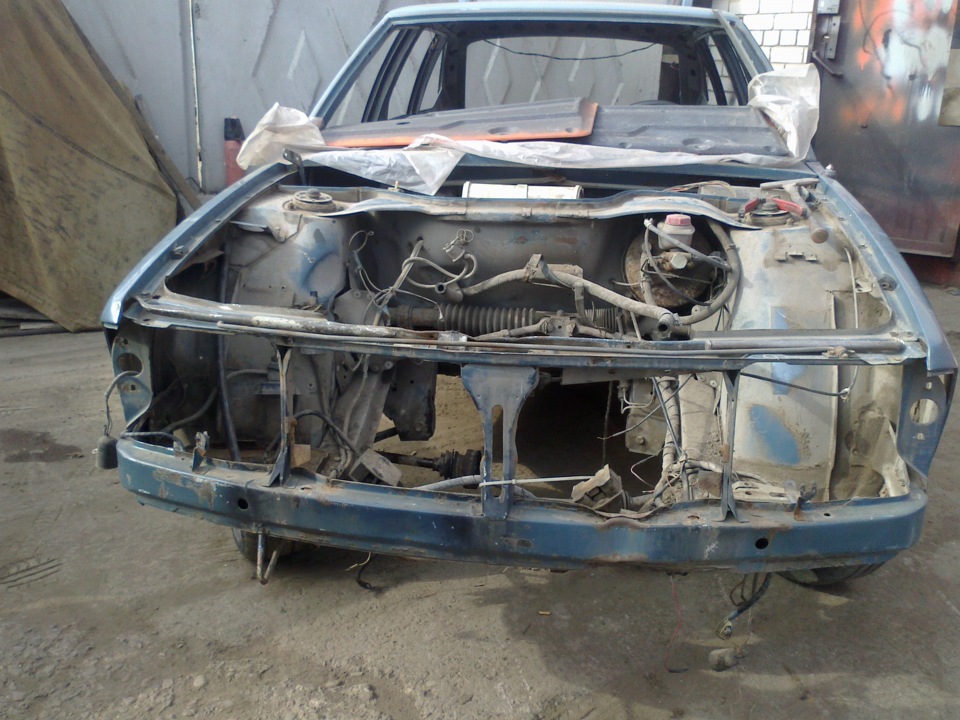 Снятие двигателя. — Москвич 2141, 1,7 л., 1994 года | своими руками ...