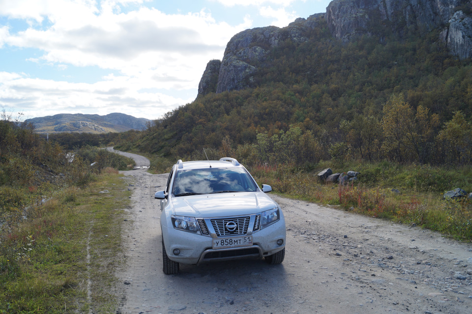 Титовская дорога на полуостров Рыбачий и Средний сейчас… — Nissan Terrano III