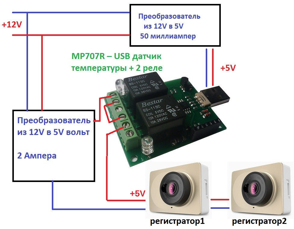 Режим работы регистратора