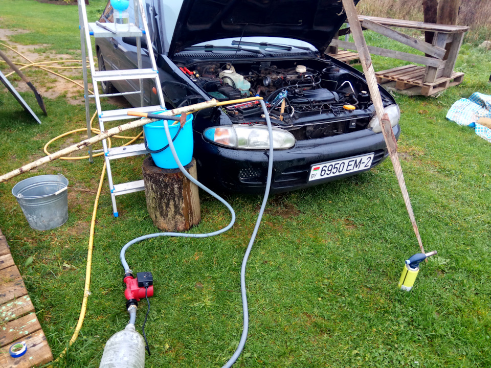 Прочистка радиатора печки — Mitsubishi Colt IV, 1,3 л, 1994 года ...