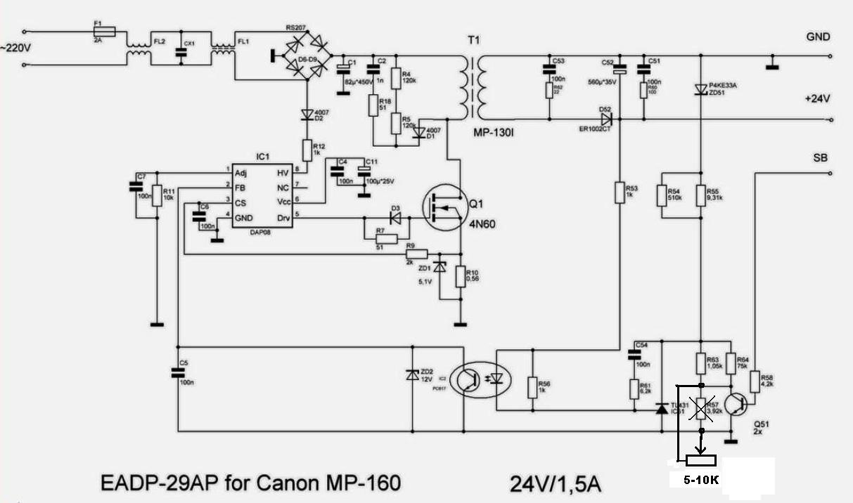 Бп принтера. Блок питания Canon k30313. Блок питания принтера HP 32v-16v схема. Схема импульсного блока питания принтера Canon. Импульсный блок питания принтера HP схемы.