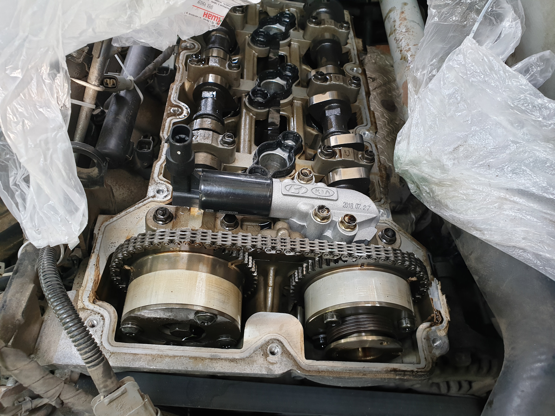 Замена прокладки клапанной крышки - BMW 5 series (E34), 2,5 л, 1995 года своими 