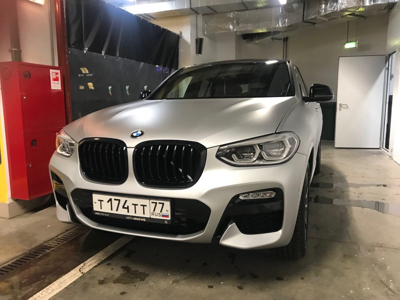 BMW x4 белая матовая