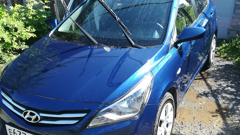 Hyundai Solaris Hatchback Цвет настроения синий)))