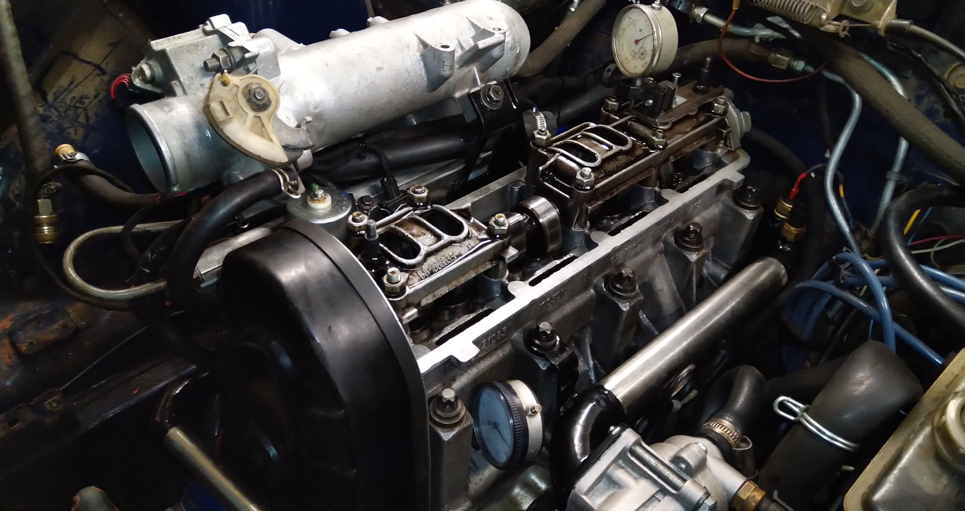 Регулировка клапанов, проверка истинного ВМТ и перекрытий распредвала ...