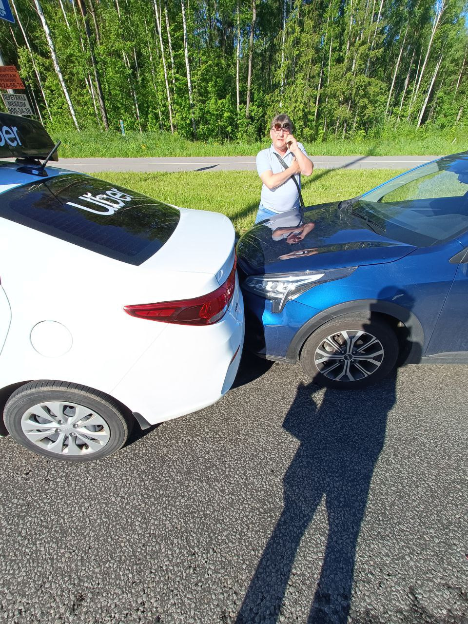 Первое ДТП в жизни. Ничего не понял, но очень интересно. — KIA Rio X, 1,6  л, 2021 года | ДТП | DRIVE2