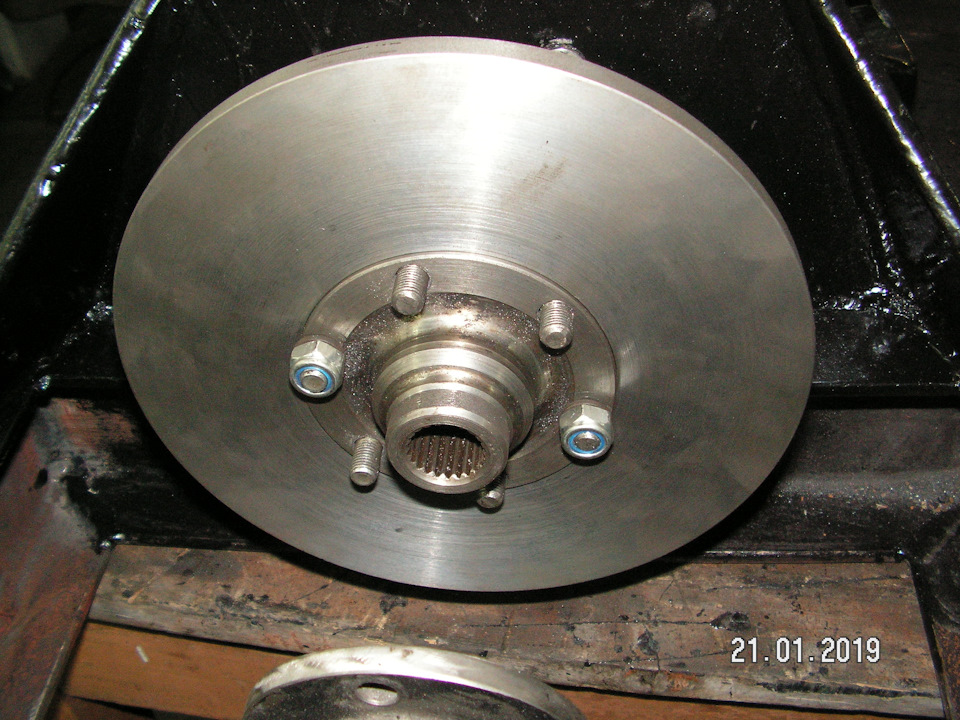 Изготовил центральный тормозной диск. — Самодельный минитрактор, 1,5 л ...
