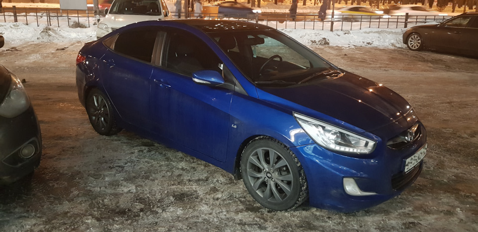 Боковые дефлекторы: Пятые за 7 лет! :D — Hyundai Solaris (1G), 1,6 л ...