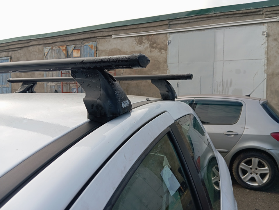 Рейлинги, они же поперечины — Peugeot 307, 1,4 л, 2003 года ...