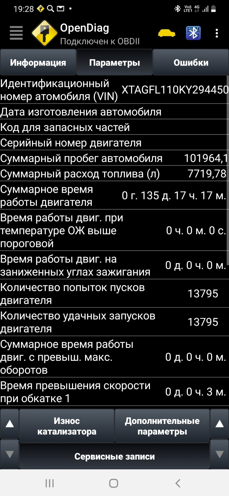 Моточасы замена масла лада веста