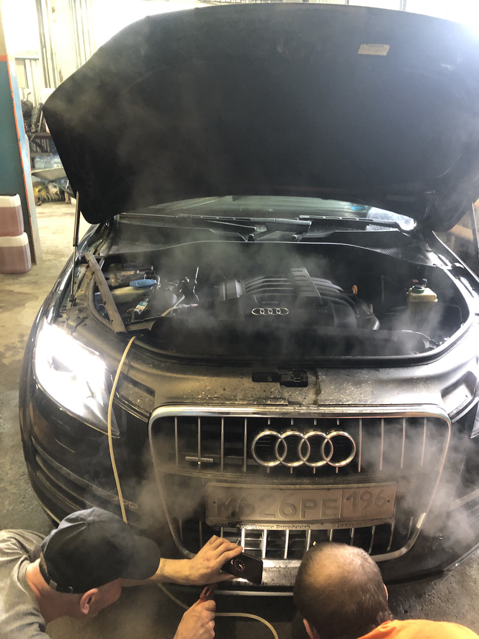 Раскоксовка водородом — Audi Q7 (1G), 3,6 л, 2009 года | визит на ...