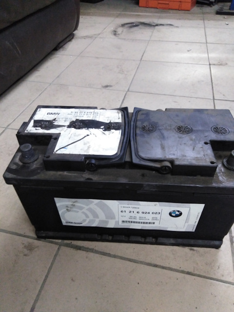 61216924023 Оригинальная акк.батарея BMW AGM BMW | Запчасти на DRIVE2
