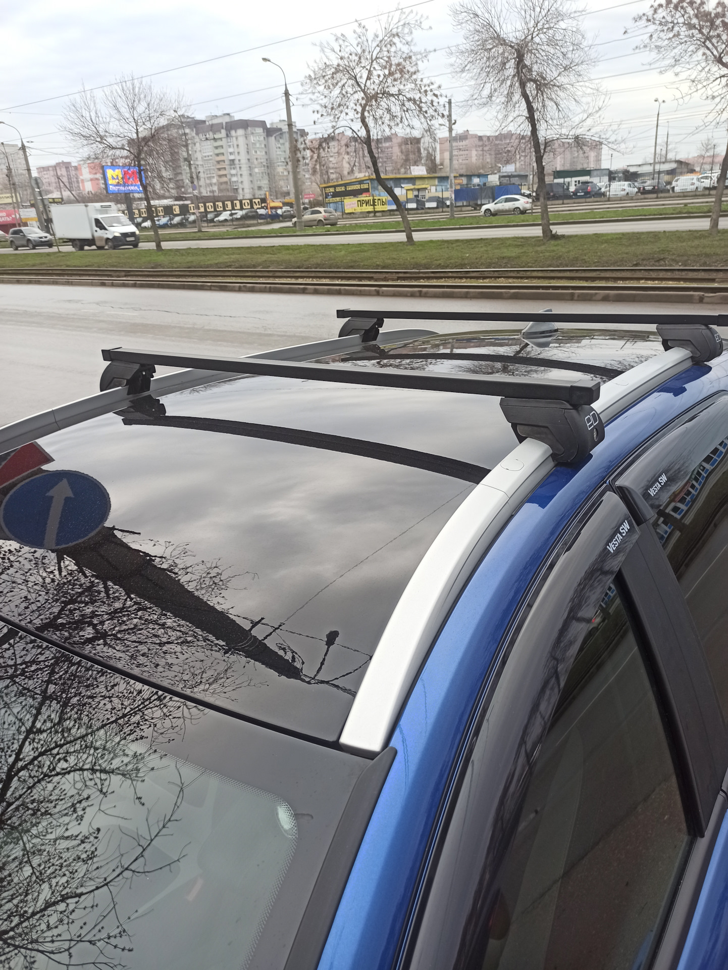 Багажник на крышу — Lada Vesta SW Cross (1G), 1,6 л, 2022 года ...