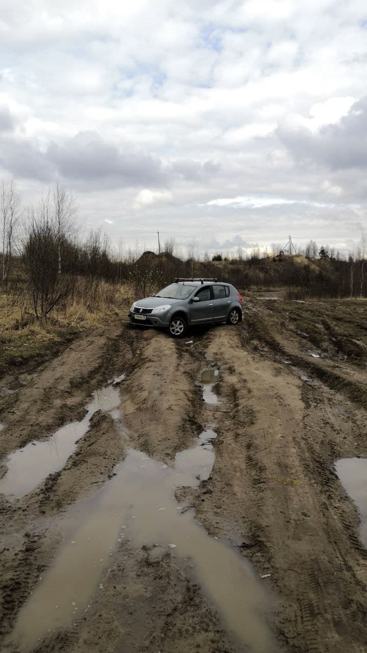 Преодоление бездорожье. Мои первые 290 км за сутки. — Renault Sandero 1G,  1,6 л, 2011 года | покатушки | DRIVE2