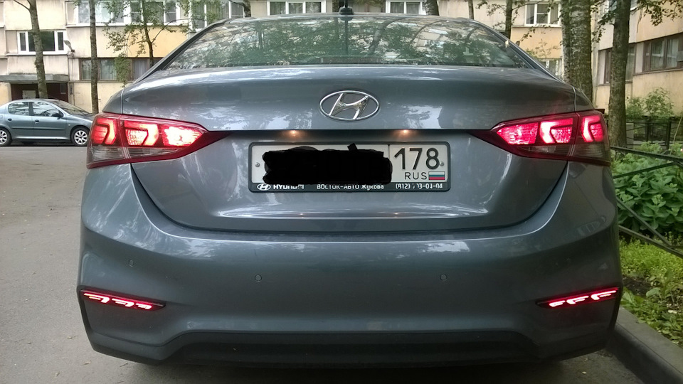 Габариты. — Hyundai Solaris (2G), 1,6 л, 2017 года | тюнинг | DRIVE2