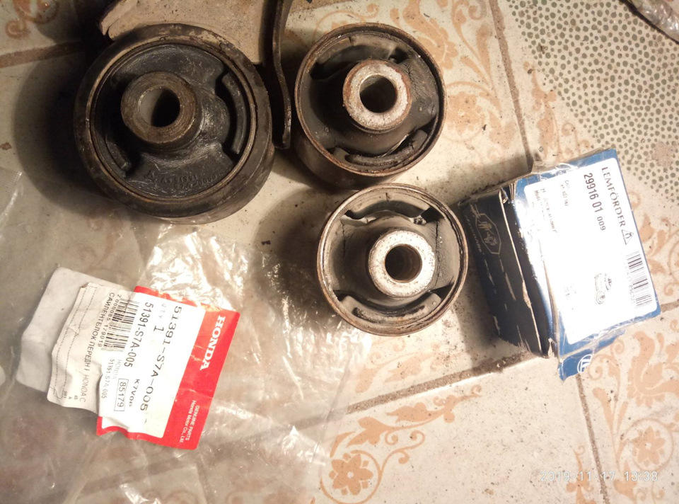 \"пересыпал подвеску\" + установка новой рулевой втулки рейки с олх.типа ...