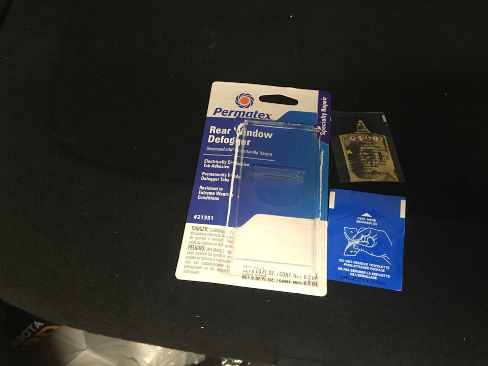 Обогрев заднего стекла. Клей Permatex Rear Window Defogger — KIA Ceed ...