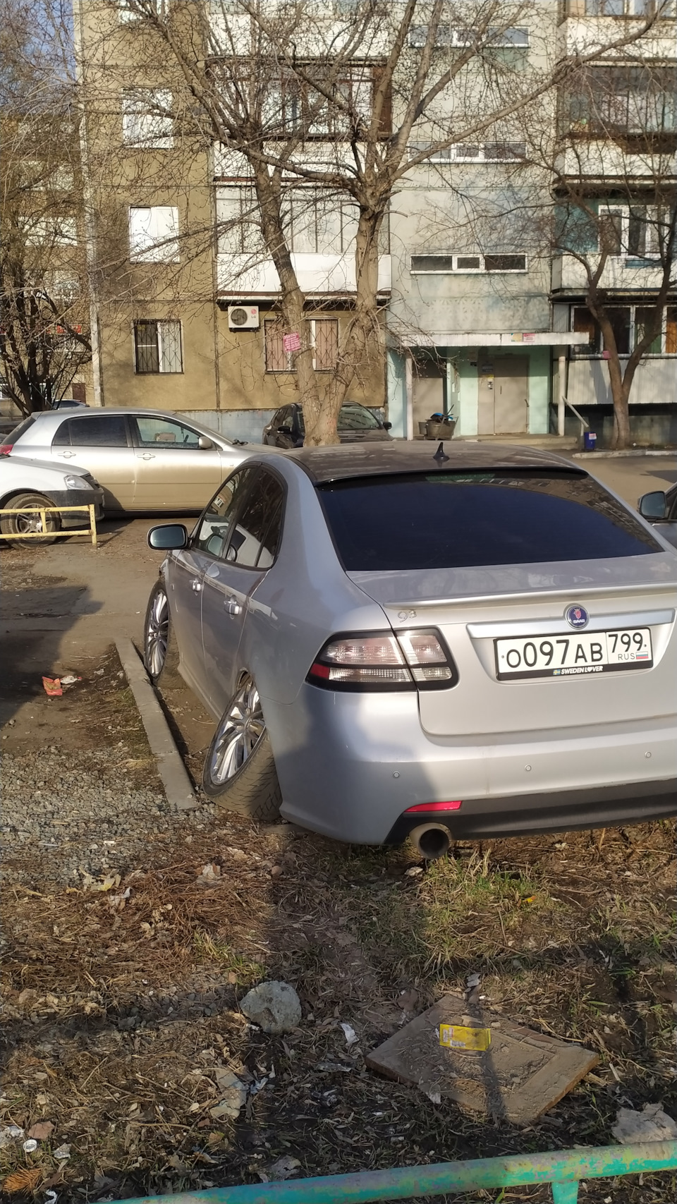 Первый день в новом доме и сразу кража… — Saab 9-3 (2G), 2 л, 2008 года |  нарушение ПДД | DRIVE2