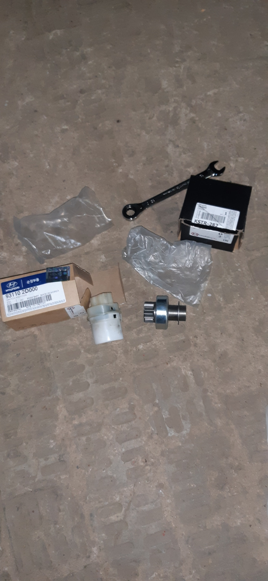 Замена бендикса на стартере и контакная группа — Hyundai Getz, 1,4 л ...