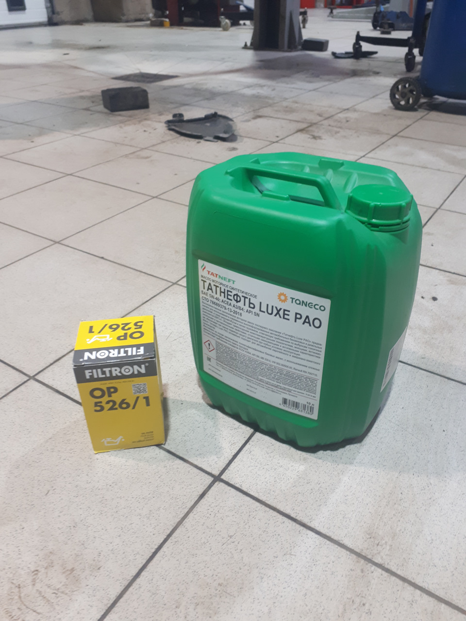 Очередная замена масла Татнефть LUXE PAO 5w/40 — Skoda Octavia A4 Mk1 ...