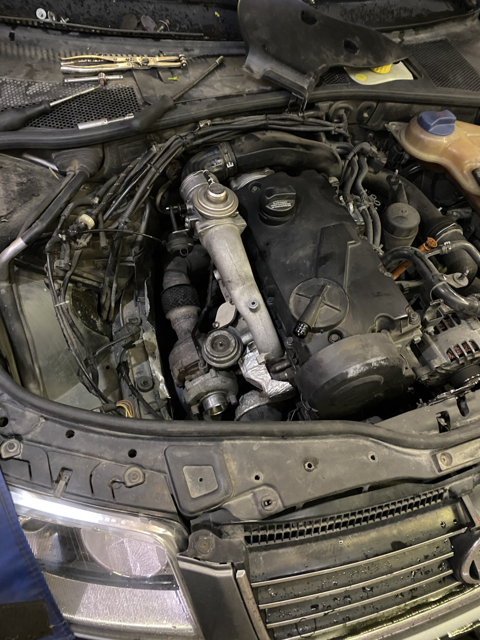 Чистка геометрии турбины — Volkswagen Passat B5, 1,9 л, 2002 года ...