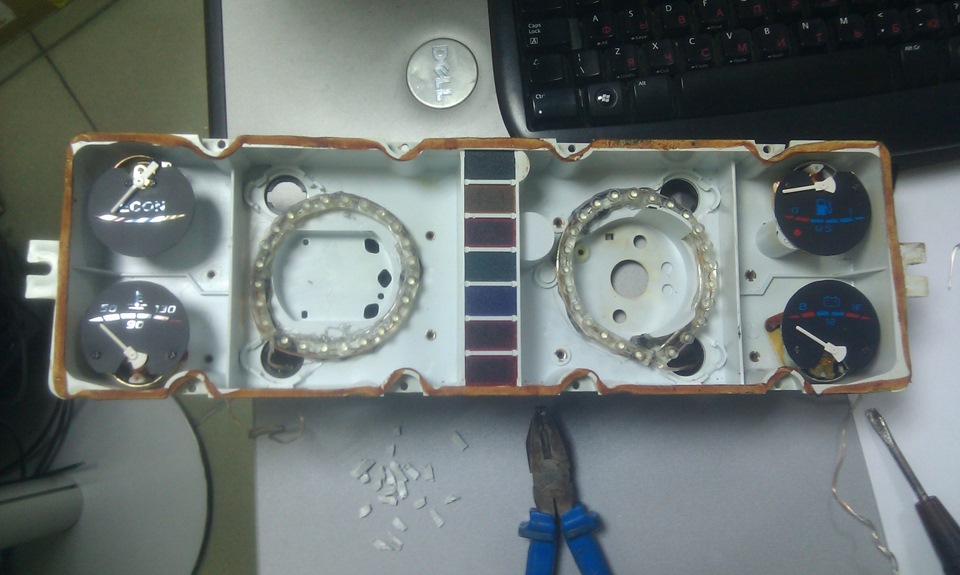 Тюнинг приборной панели часть 1 — Lada 2107, 1,5 л, 1990 года | своими ...