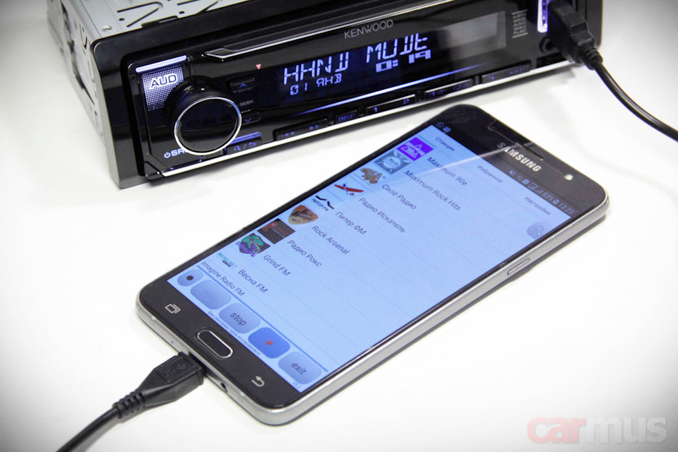 Kenwood music play не видит телефон через usb