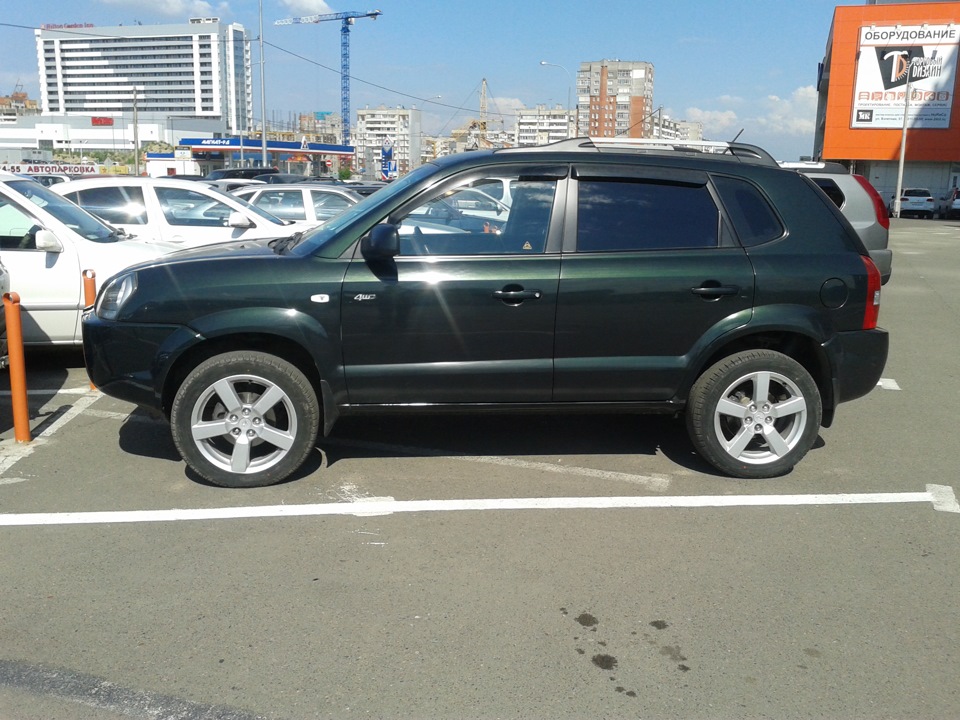 Замена колёс и замена глушителя с двумя трубами. — Hyundai Tucson (JM ...