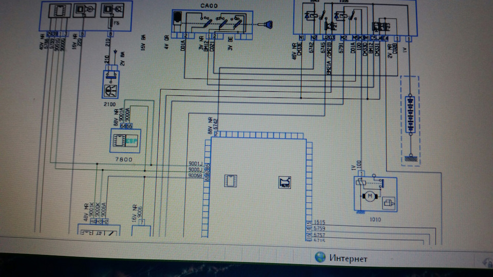 Электрическая схема пежо 107