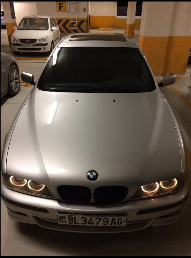 LED в ангельские глазки. — BMW 5 series (E39), 3 л, 2002 года ...