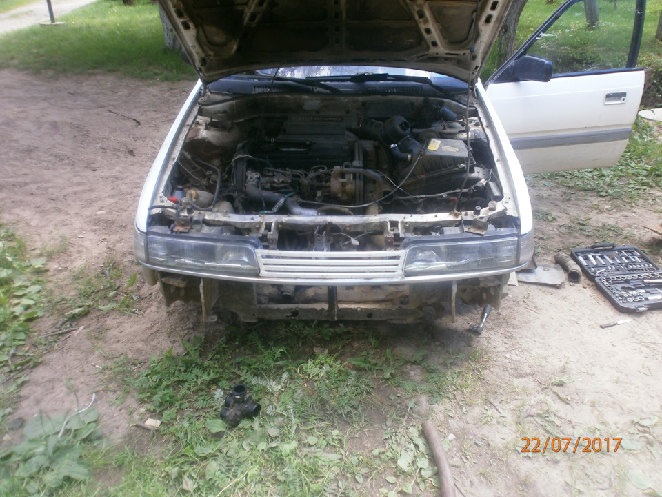 промывка Интеркулера на компрекс)))) — Mazda 626 III (GD), 2 л, 1993 ...