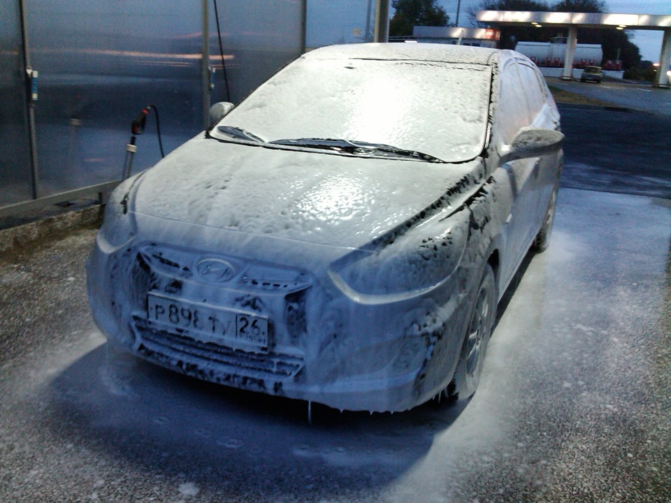 Мойка — Hyundai Solaris Hatchback, 1,6 л, 2012 года | мойка | DRIVE2