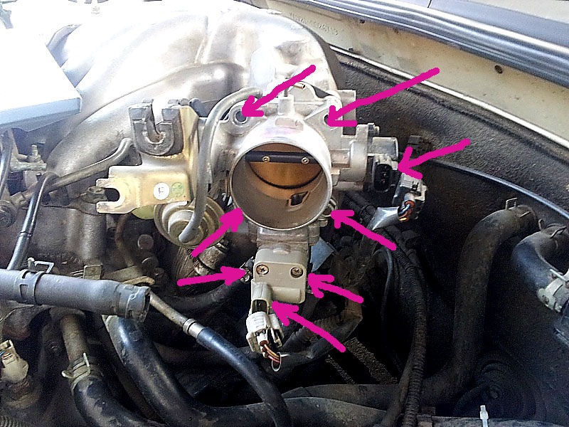 Чистка дроссельной заслонки тойота 3s fe