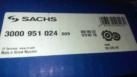 3000951024 Сцепление, комплект для FORD, VOLVO SACHS | Запчасти на DRIVE2