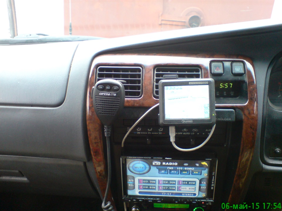 Установка Си-Би радиостанции — Toyota Hilux Surf (3G), 3 л, 1996 года ...