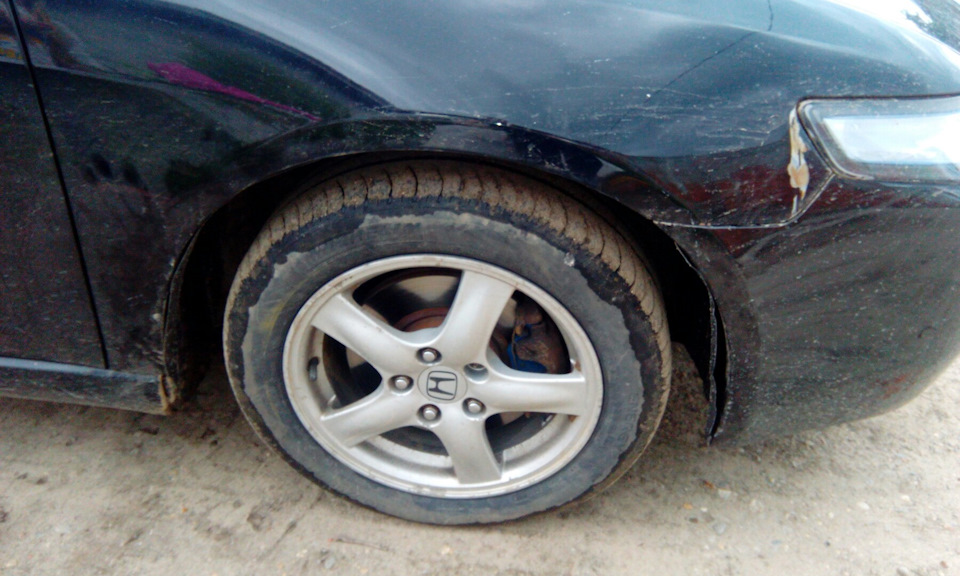 установка подкрылок на хонду аккорд — Honda Accord (7G), 2,4 л, 2005 ...