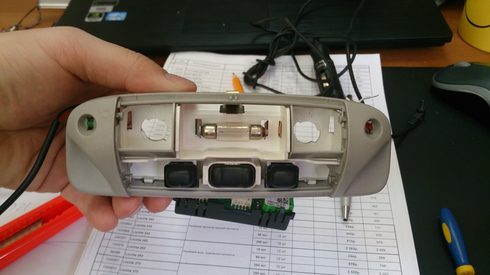 Подключение видиорегистратора и антирадара к плафоны освещения Ford S ...