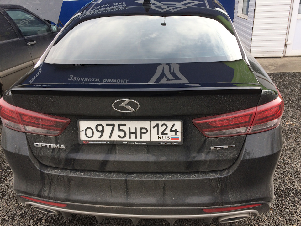 Kia Optima 4 спойлер