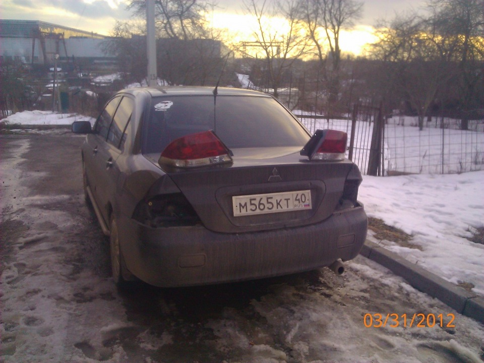 Тонировка задних фар. — Mitsubishi Lancer IX, 1,6 л, 2007 года | тюнинг ...