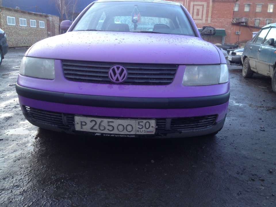 Передний молдинг из заднего — Volkswagen Passat B5, 1,8 л, 1997 года ...