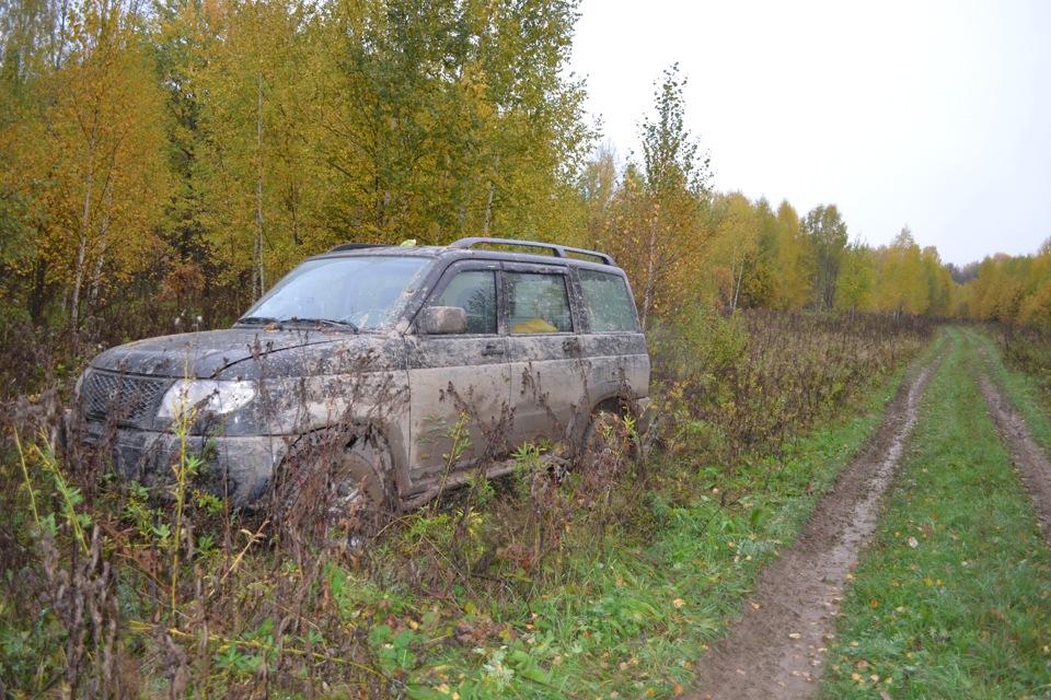 иногда приходилось вставать на ночевку лишь съехав с дороги — УАЗ Patriot