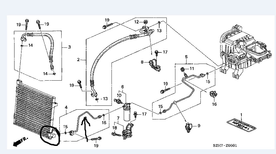 Хонда hr v схема кондиционера