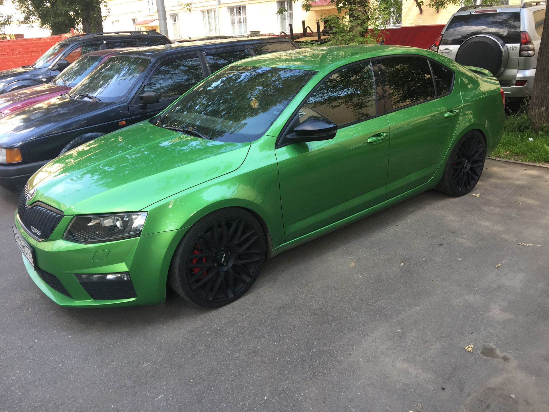 Skoda Octavia RS 2014 зелёная