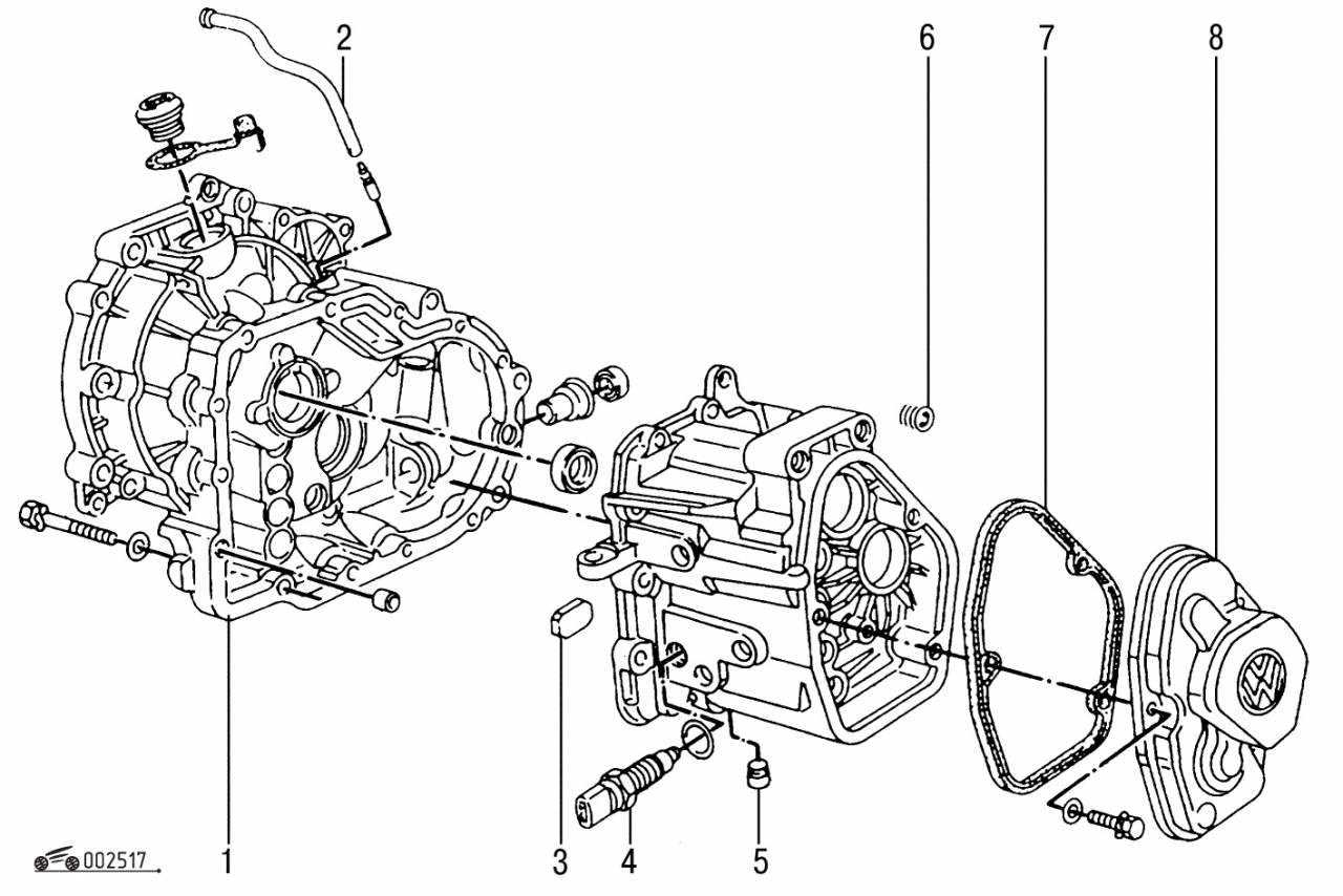 Коробка передач фольксваген поло механика чертеж