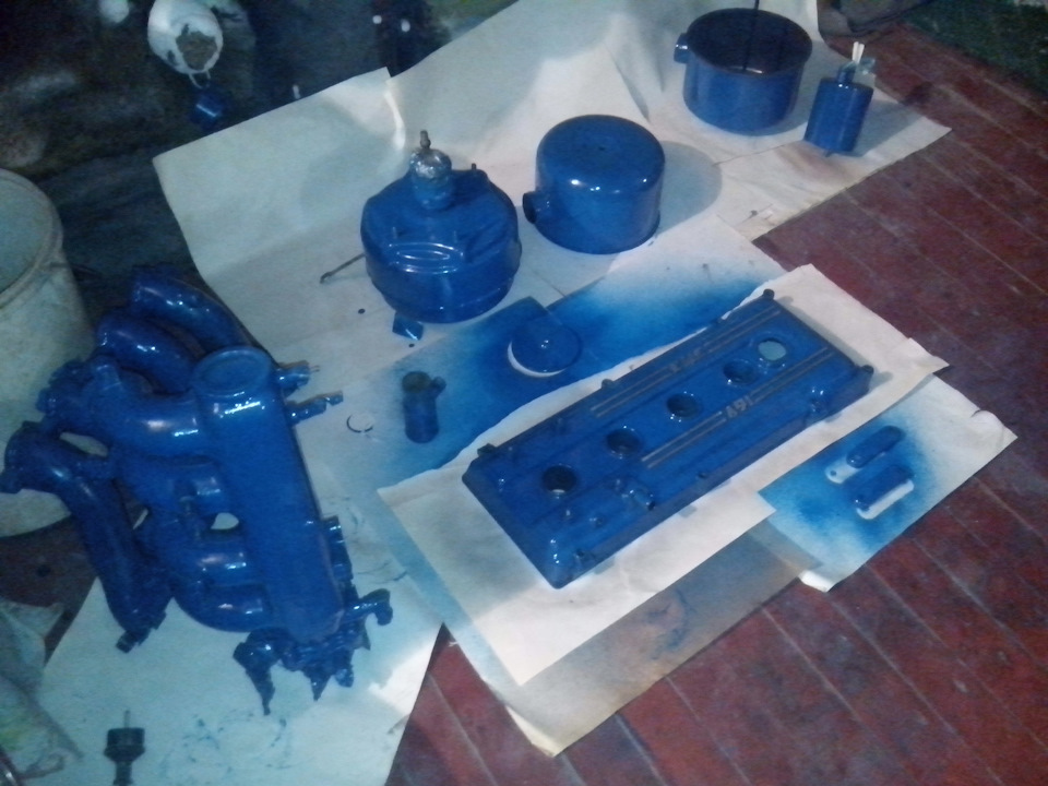 Покраска подкапотных деталей — ГАЗ 3110, 2,4 л, 1999 года | стайлинг ...