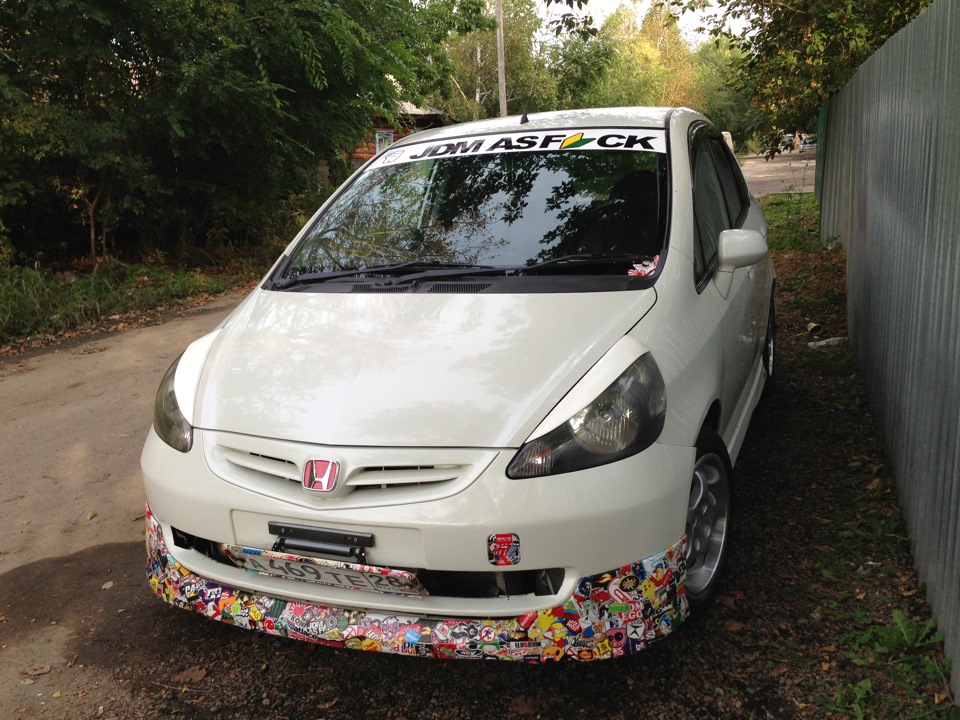 Немного бомбинга. И что делать с туманками? — Honda Fit (1G), 1,3 л ...