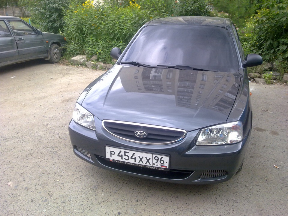 Тонировка — Hyundai Accent (2G), 1,5 л, 2011 года | аксессуары | DRIVE2