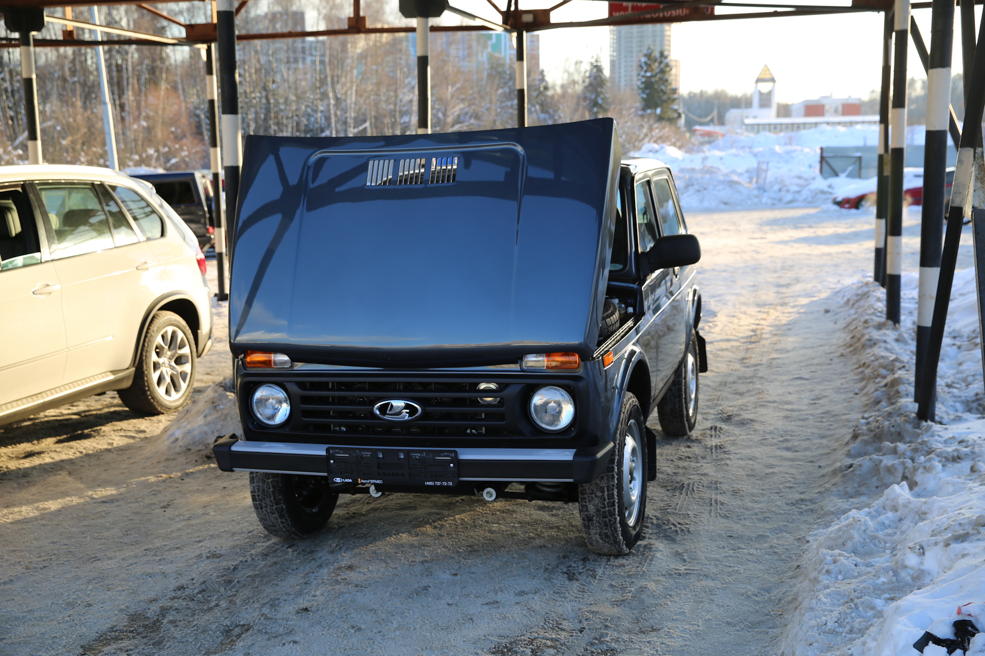 23 февраля. Lada 4x4, 2018 года. Постановка Серёжика на учёт в Бутово… —  Lada 4x4 3D, 1,7 л, 2018 года | покупка машины | DRIVE2